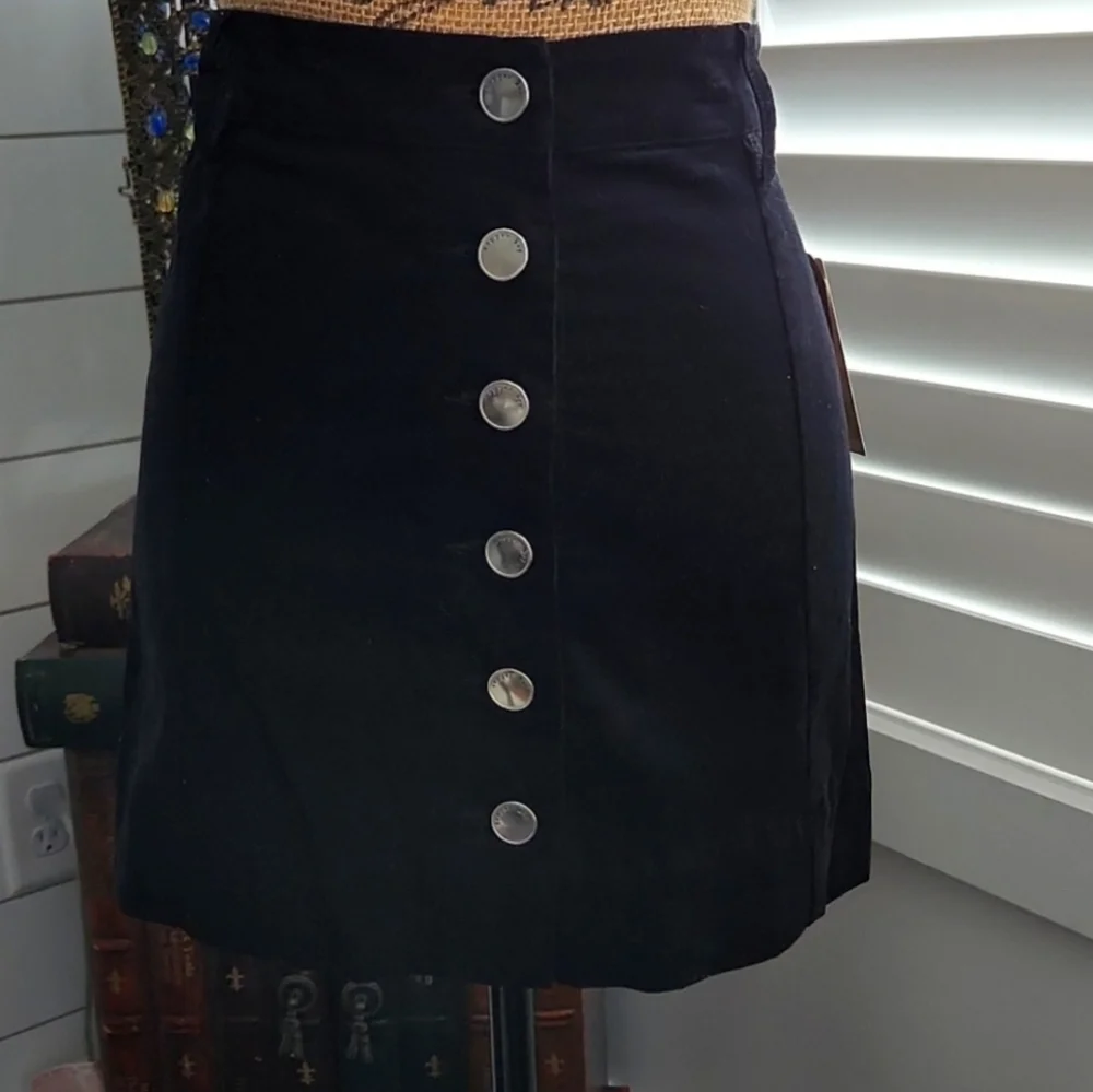Copper Key Micro-Cord Mini Skirt - Picture 3 of 7